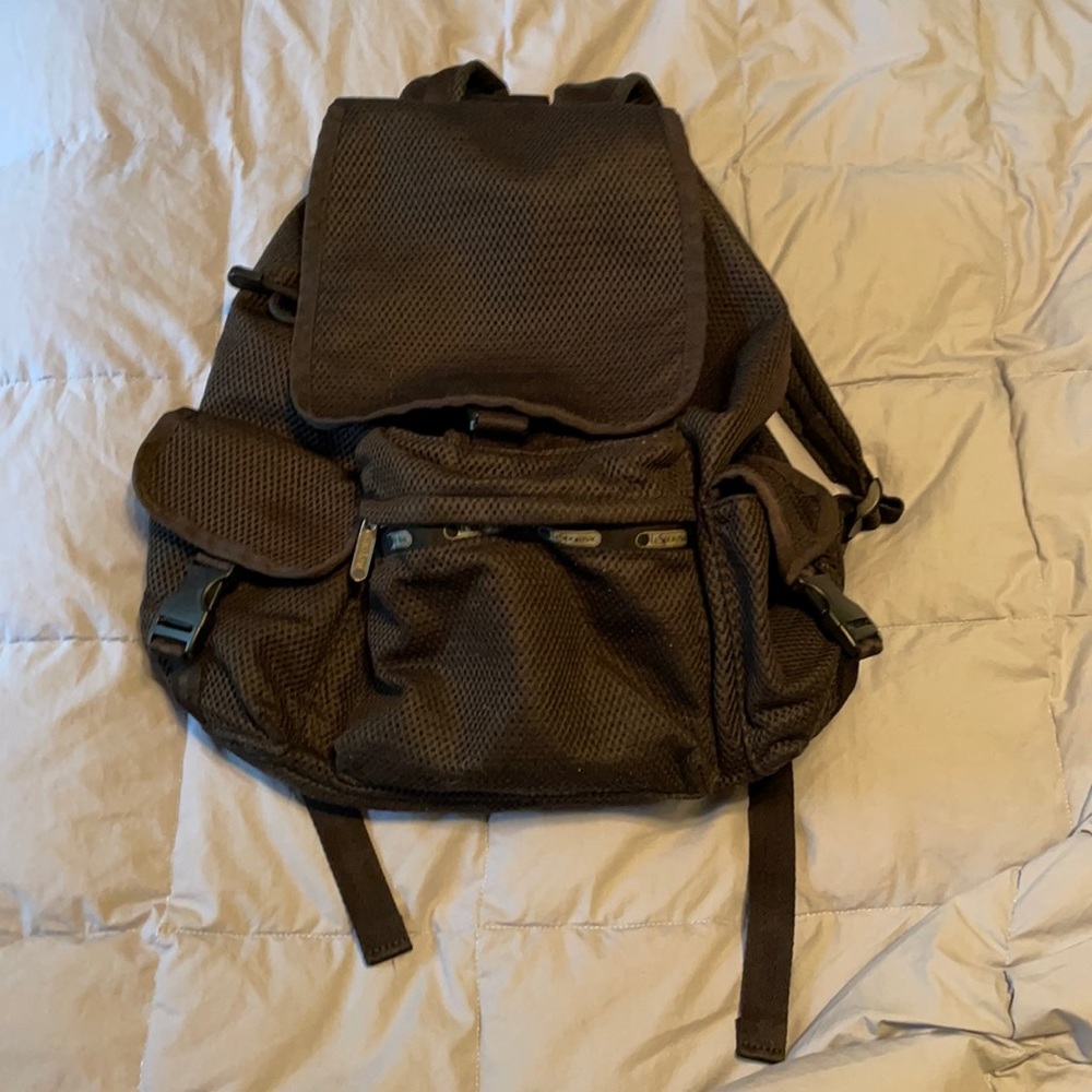 Black Mesh Le Spot Sac backpack